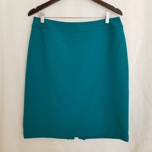 Tahari ASL Women's Pencil Skirt, Teal, 10